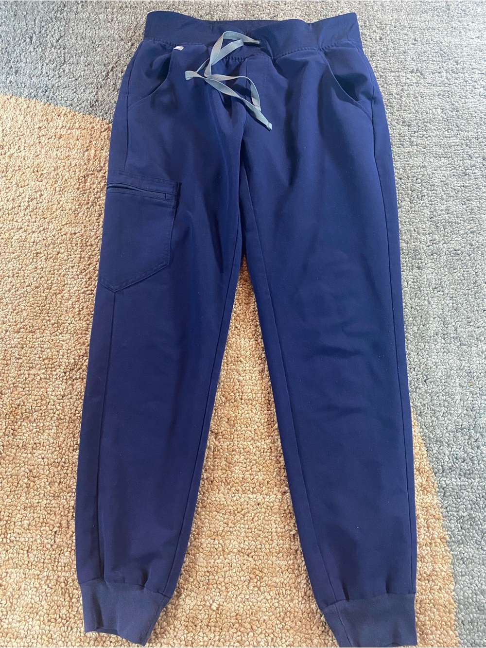FIgs Navy Blue Zamora Scrub Jogger Small Bottom Pants Professional Medical